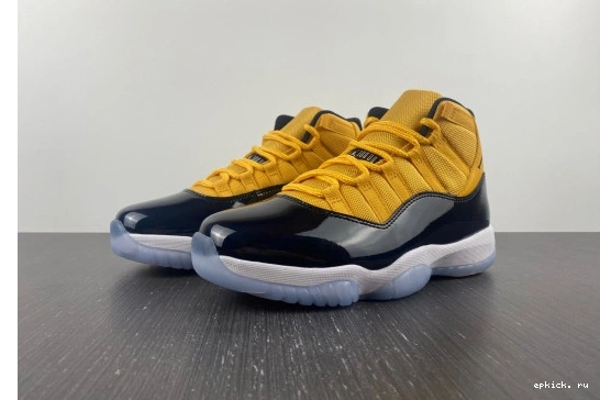 Rep EP AJ11 black Air and Jordan yellow 11 0322